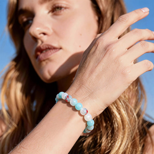 Vintage-Inspired Gradation Beaded Bracelet with Shoushan Stone Style – Fashionable and Versatile Jewelry