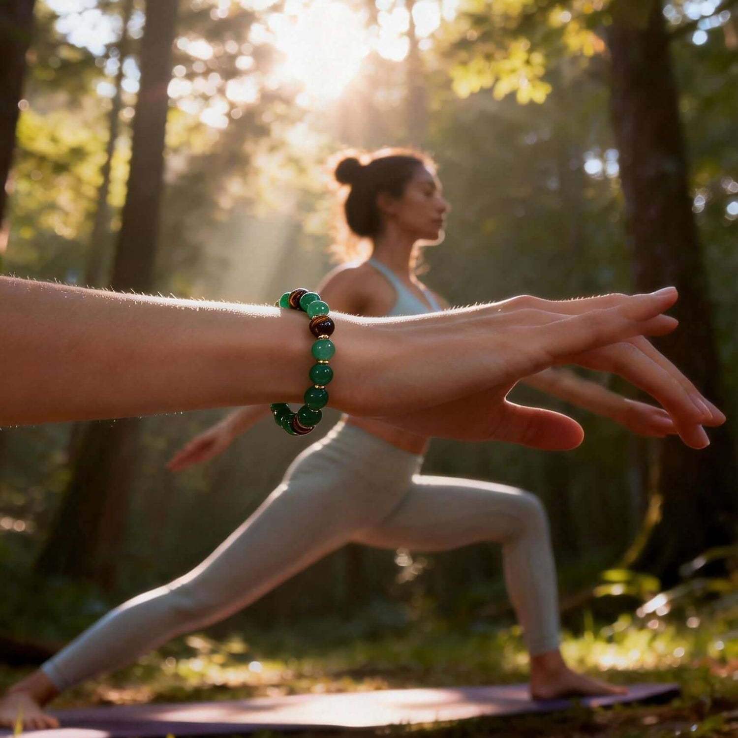 Handcrafted natural amethyst energy bracelet for meditation and mindfulness by BODANCE