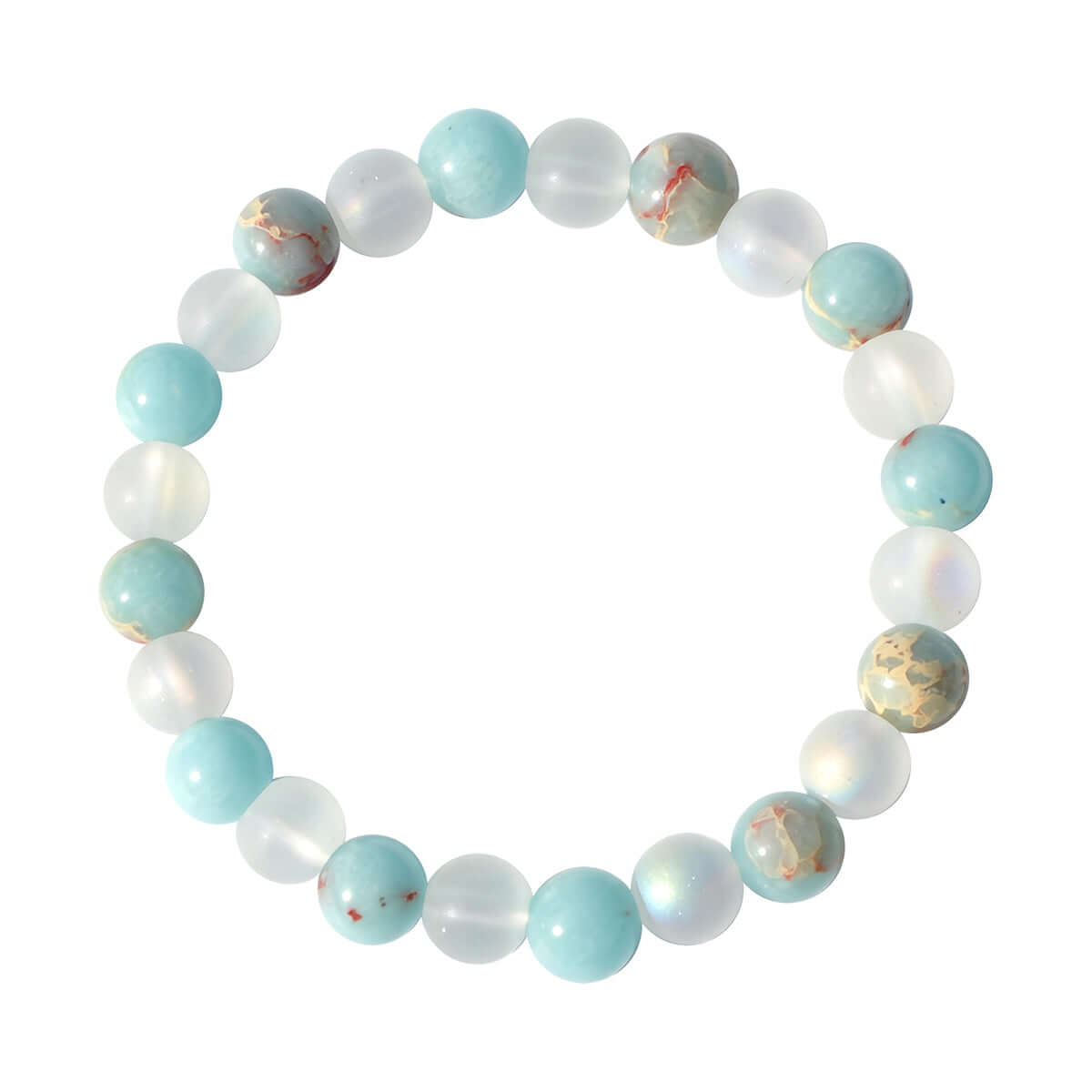 Shoushan Stone Gradation Beaded Bracelet - Vintage Ombre