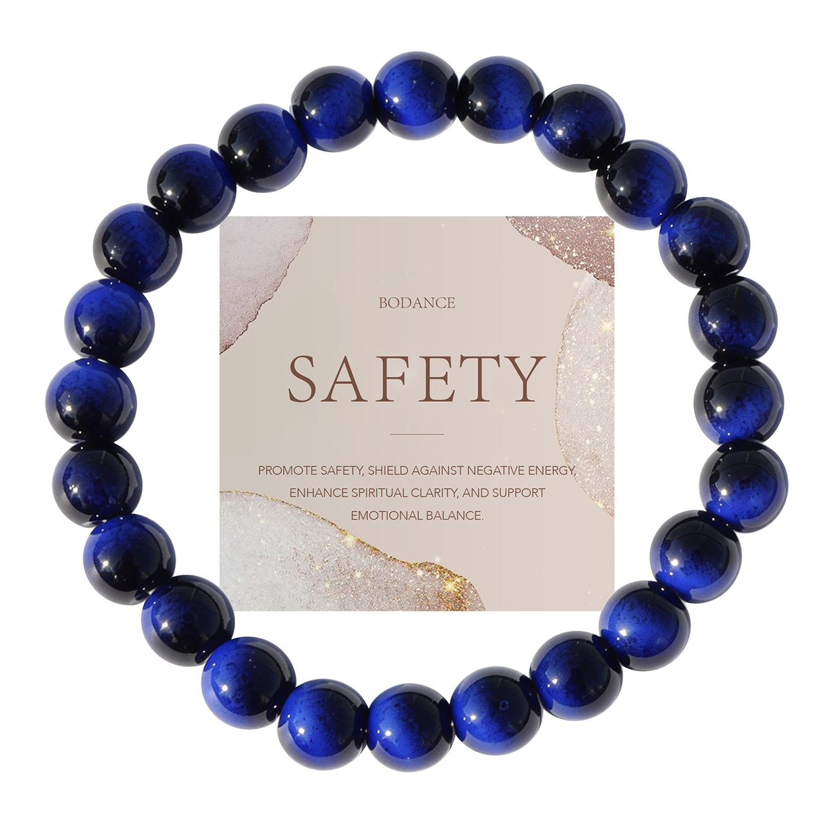 Blue Tiger's Eye Beaded Bracelet - Vintage Focus Stone