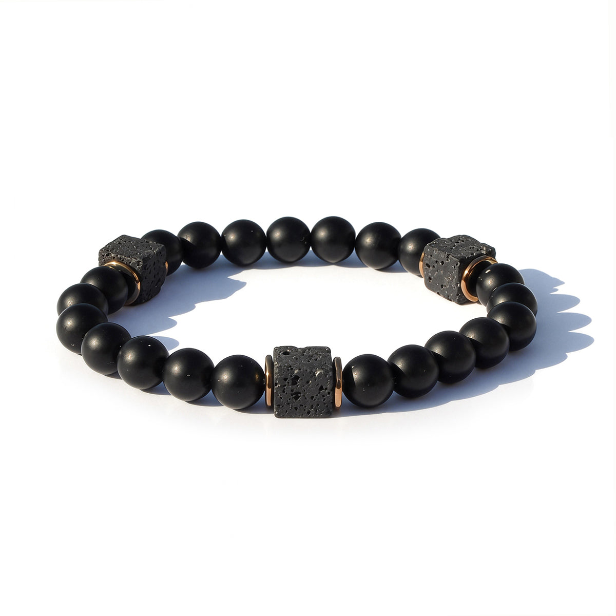 Natural Obsidian Shield Bracelet - Protection Stone