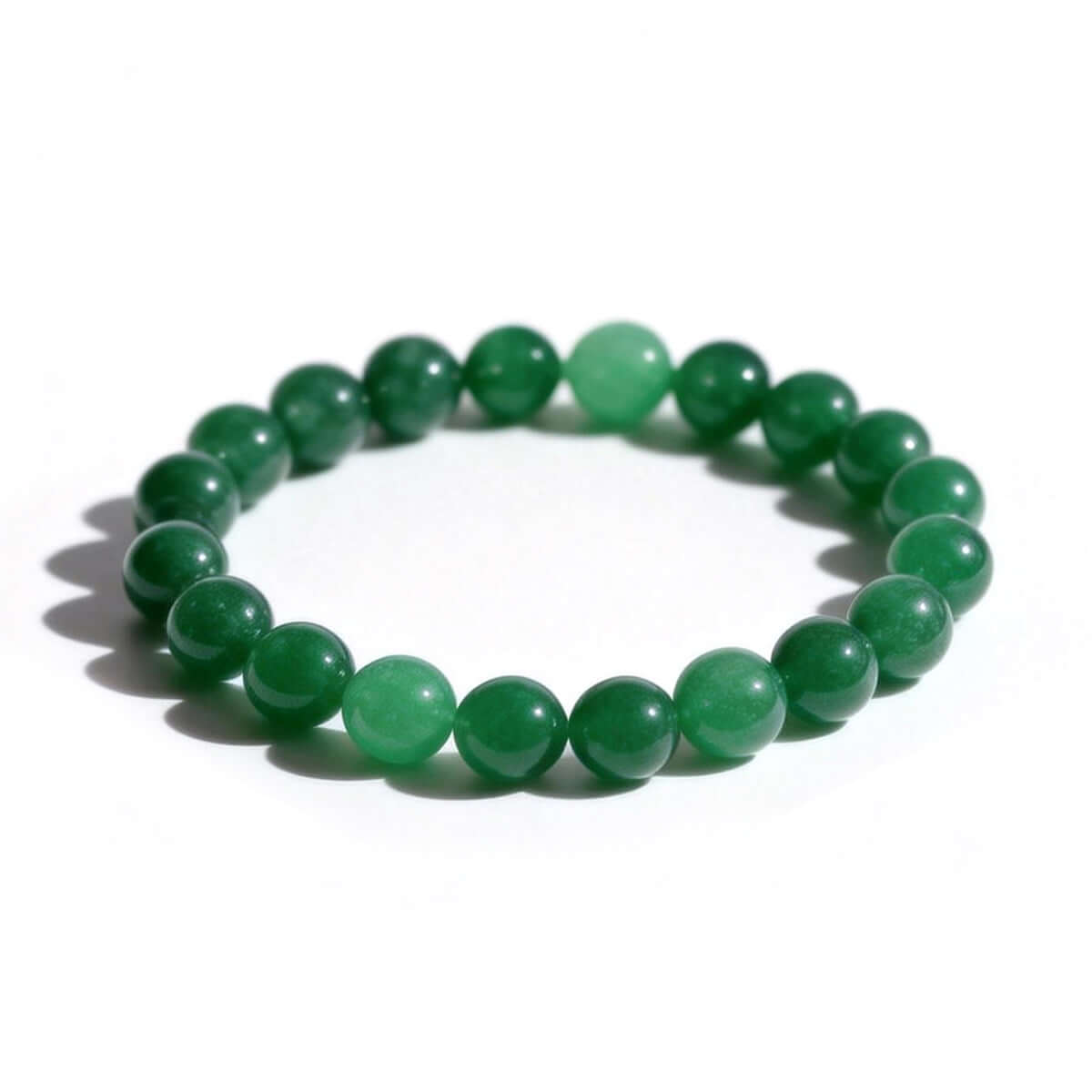 Green Aventurine Bracelet - Vintage Good Fortune Jewelry