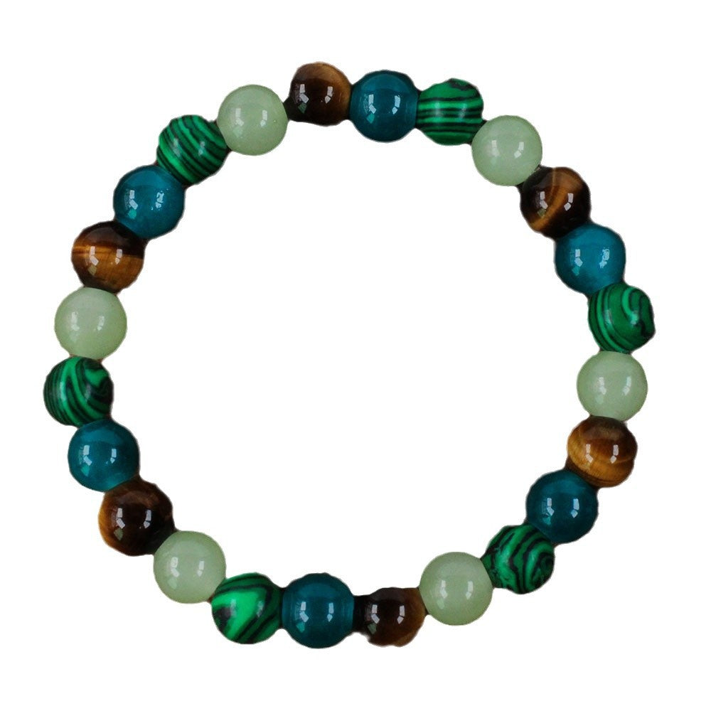 Vintage-Inspired Malachite Style Beaded Bracelet – Symbolic Wealth and Protection